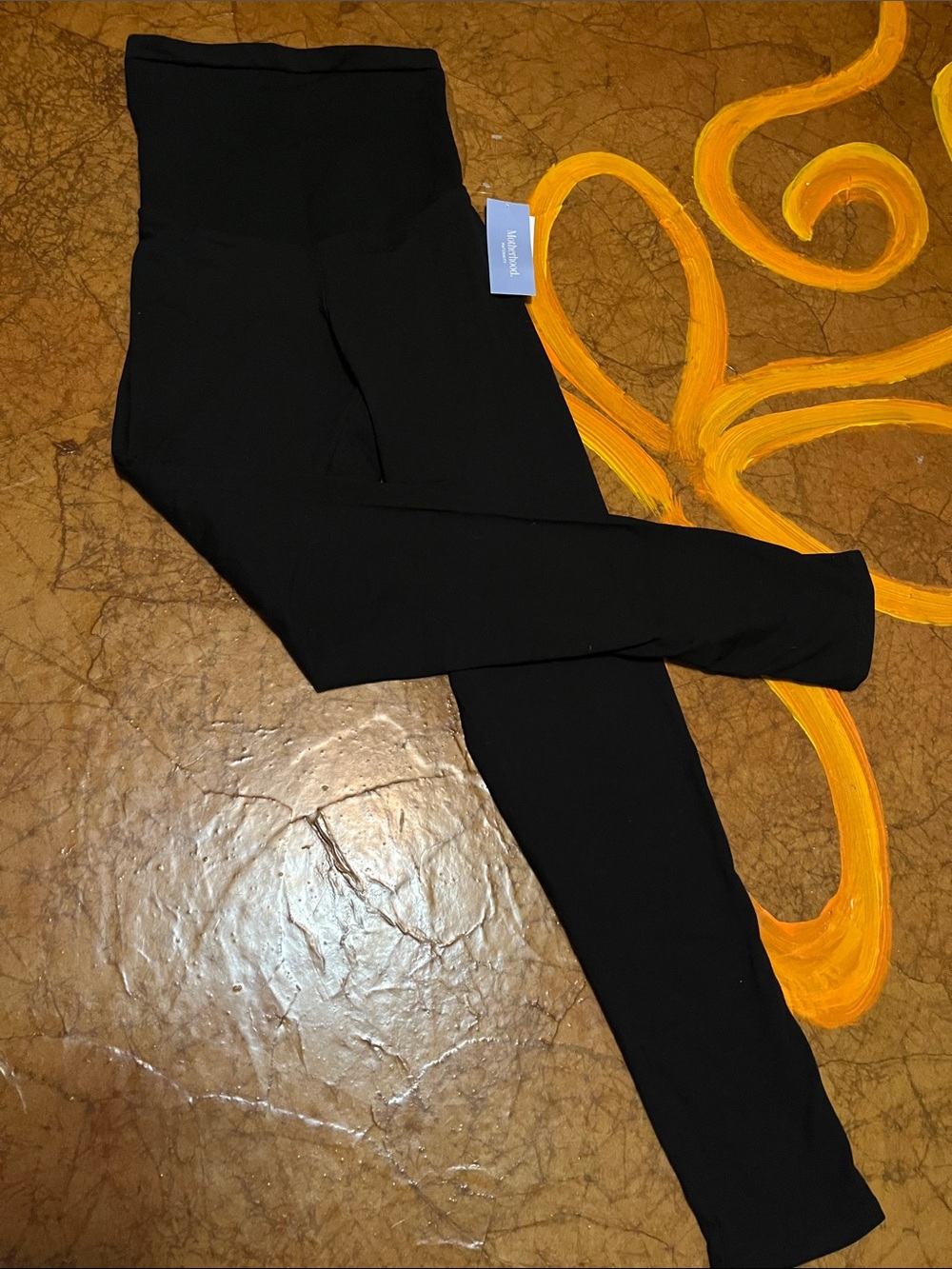 Motherhood Maternity Black Maternity Leggings NEW Sz Large